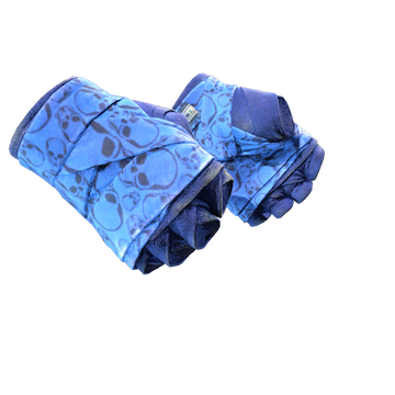 Hand Wraps Cobalt Skulls